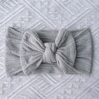 Cute Solid Color Cloth Bowknot Hair Band sku image 3