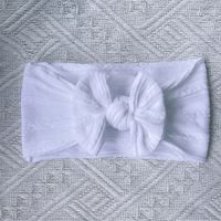 Cute Solid Color Cloth Bowknot Hair Band sku image 1