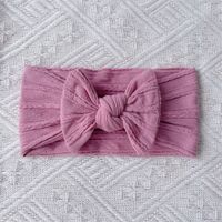 Cute Solid Color Cloth Bowknot Hair Band sku image 9