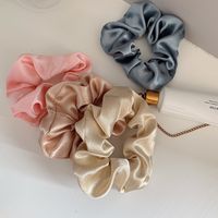 Fashion Solid Color Satin Pleated Hair Tie 1 Piece main image 5