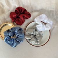Fashion Solid Color Satin Pleated Hair Tie 1 Piece main image 4