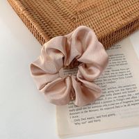Fashion Solid Color Satin Pleated Hair Tie 1 Piece sku image 1