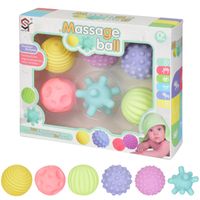 Creative Cartoon Soft Rubber Multi-texture Baby Grasping Ball Toys main image 3