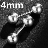 Simple Titanium Steel 1 Pair Earrings Tongue Nails Wholesale Nihaojewelry sku image 4