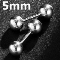 Simple Titanium Steel 1 Pair Earrings Tongue Nails Wholesale Nihaojewelry sku image 9