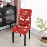 Christmas Cute Cartoon Polyester Chair Cover main image 4