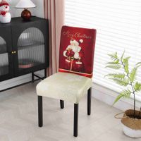 Christmas Cute Cartoon Polyester Chair Cover main image 6