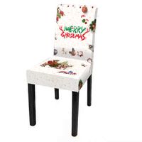 Christmas Cute Cartoon Polyester Chair Cover sku image 5