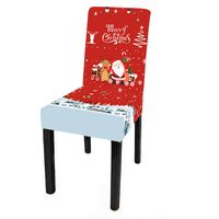 Christmas Cute Cartoon Polyester Chair Cover sku image 3