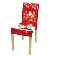 Christmas Cute Cartoon Polyester Chair Cover sku image 6