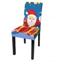 Christmas Cute Cartoon Polyester Chair Cover sku image 12