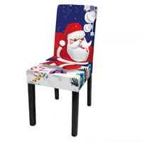 Christmas Cute Cartoon Polyester Chair Cover sku image 14