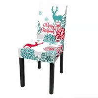 Christmas Cute Cartoon Polyester Chair Cover sku image 18
