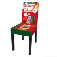 Christmas Cute Cartoon Polyester Chair Cover sku image 15