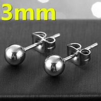 Simple Titanium Steel 1 Pair Earrings Tongue Nails Wholesale Nihaojewelry sku image 1