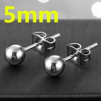Simple Titanium Steel 1 Pair Earrings Tongue Nails Wholesale Nihaojewelry sku image 6