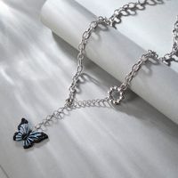 Mode Schmetterling Legierung Frau Halskette Mit Anhänger 1 Stück main image 1