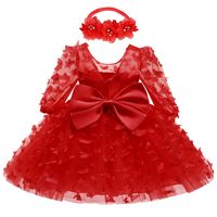 Cute Butterfly Polyester Girls Dresses main image 5
