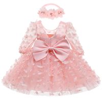 Cute Butterfly Polyester Girls Dresses sku image 4