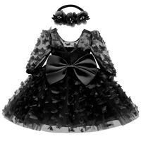 Cute Butterfly Polyester Girls Dresses sku image 11