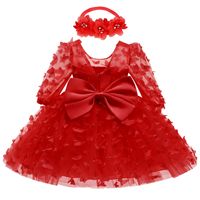 Cute Butterfly Polyester Girls Dresses sku image 18