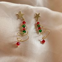 Fashion Christmas Tree Copper Plating Earrings 1 Pair main image 4