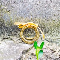 Einfacher Stil Kreis Kunststoff Blattgold Frau Armreif sku image 16