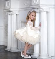 Princess Solid Color Sequins Cotton Girls Dresses main image 4