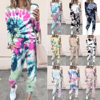 Women's Casual Tie Dye Polyester Printing Pants Sets main image 2