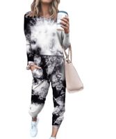 Women's Casual Tie Dye Polyester Printing Pants Sets main image 3