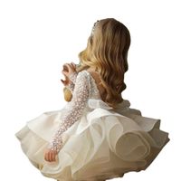Princess Solid Color Sequins Cotton Girls Dresses main image 3