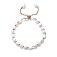Basic Semicircle Pearl Handmade Bracelets 1 Piece sku image 1