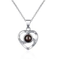 Casual Streetwear Heart Shape Copper Valentine's Day Couple Pendant Necklace sku image 1