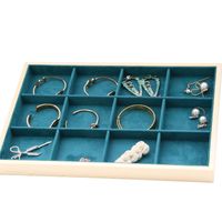 Simple Style Solid Color Solid Wood Jewelry Rack sku image 3