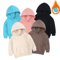 Fashion Solid Color Pocket Cotton Hoodies & Knitwears main image 1