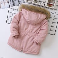Simple Style Solid Color Cotton Blend Girls Outerwear main image 5