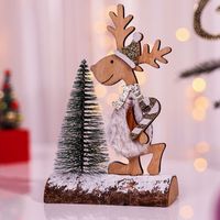 Christmas Fashion Elk Wood Party Decorative Props sku image 1