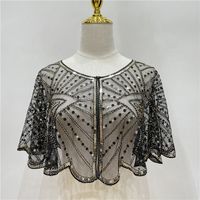 Women's Fashion Plaid Polyester Beaded Sequins Shawls sku image 27
