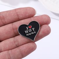 Fashion Letter Heart Shape Alloy Plating Unisex Brooches main image 4
