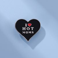 Fashion Letter Heart Shape Alloy Plating Unisex Brooches main image 6