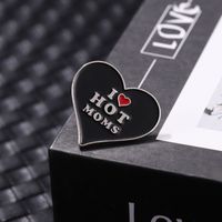 Fashion Letter Heart Shape Alloy Plating Unisex Brooches main image 2