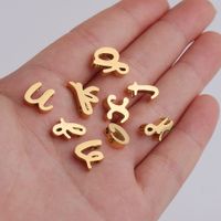 1 Piece Stainless Steel 18K Gold Plated Rose Gold Plated Letter Polished Pendant main image 5