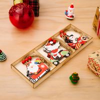 Weihnachts-cartoon-stil Puppe Holz Party Hängende Ornamente 1 Set sku image 5