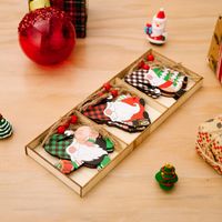 Weihnachts-cartoon-stil Puppe Holz Party Hängende Ornamente 1 Set sku image 3