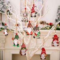 Christmas Cartoon Style Doll Wood Party Hanging Ornaments 1 Set main image 3