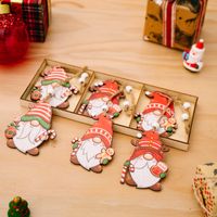 Christmas Cartoon Style Doll Wood Party Hanging Ornaments 1 Set main image 2