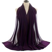 Women's Fashion Solid Color Chiffon Winter Scarves sku image 25