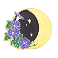 Fashion Moon Flower Alloy Stoving Varnish Women's Brooches sku image 4