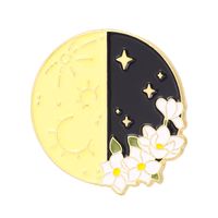 Fashion Moon Flower Alloy Stoving Varnish Women's Brooches sku image 3