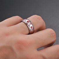 Fashion Poker Stainless Steel Rings 1 Piece main image 3